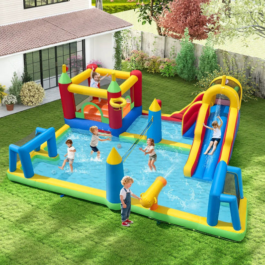Inflatable Water Slide Bounce House 9in Wet Dry