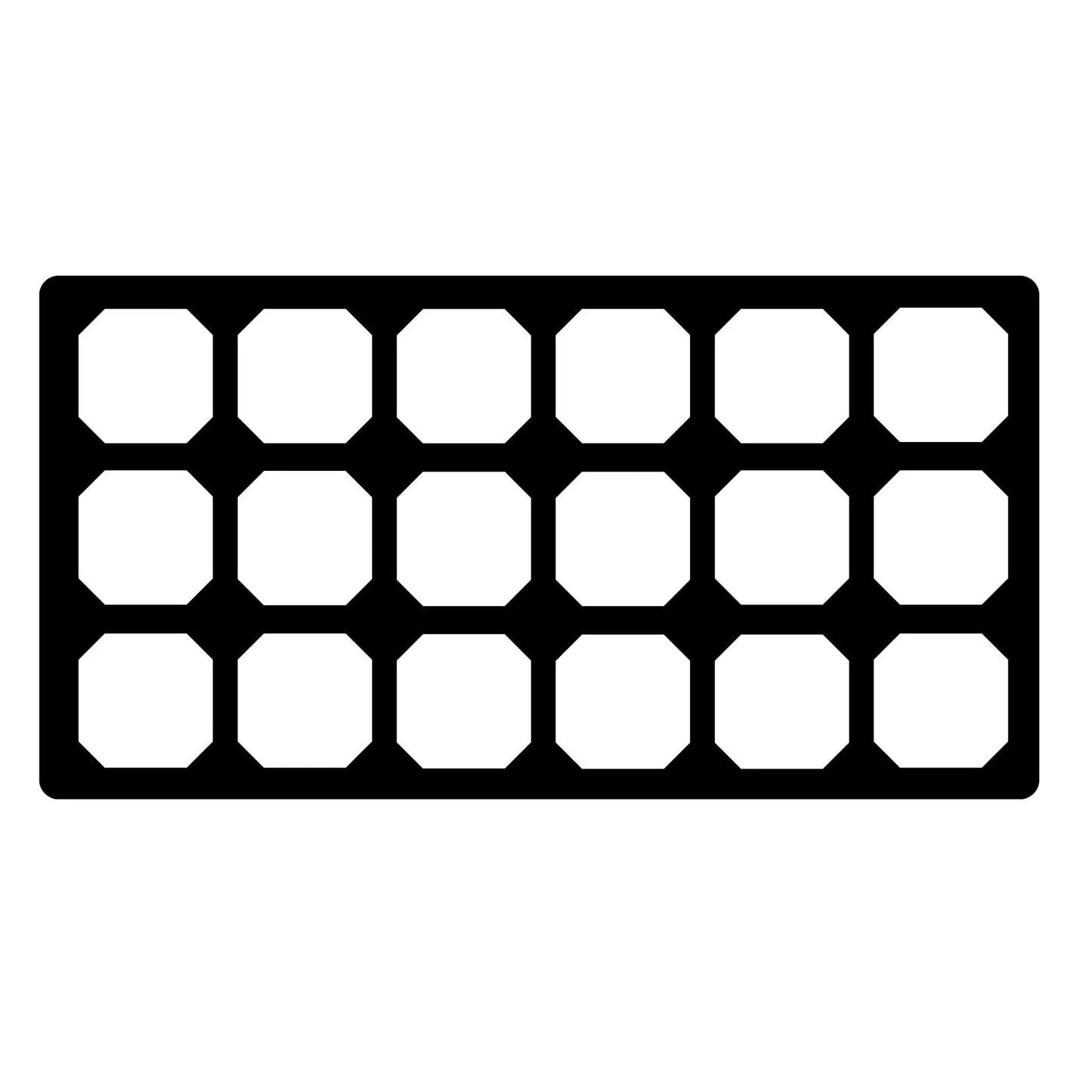Insert Tray for 3.3-Inch Pots, 18-cell black plastic seed-start tray by Bootstrap Farmer on Tampa Home & Garden Store