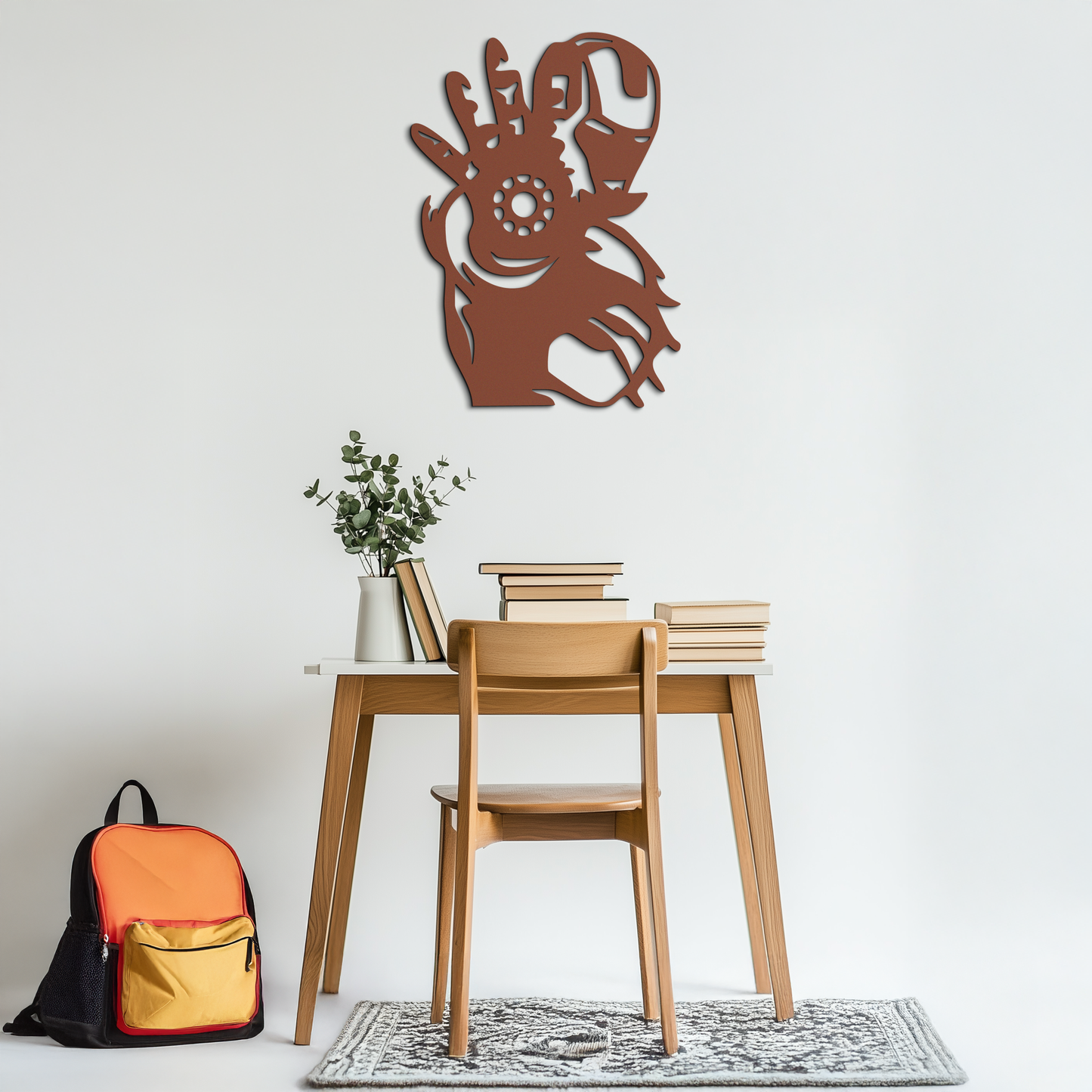 Iron Man Hand Gesture Silhouette Metal Wall Art – Superhero Home Decor- KAF573 - Tampa Home & Garden Store