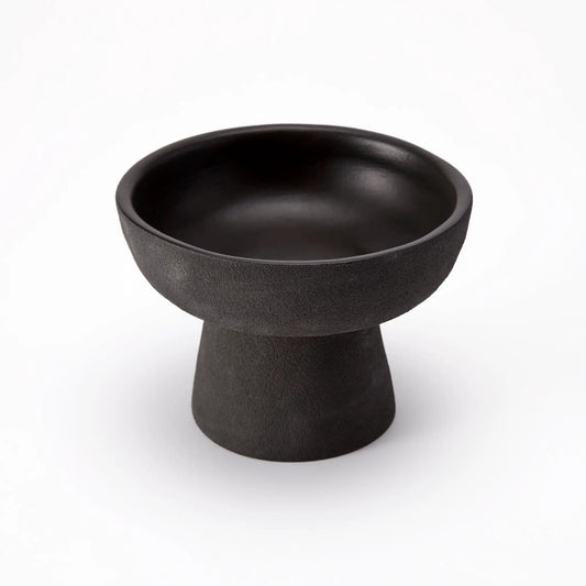 Jack Catchall Table Organizer and Display Stand black round bowl on pedestal base on Tampa Home & Garden Store
