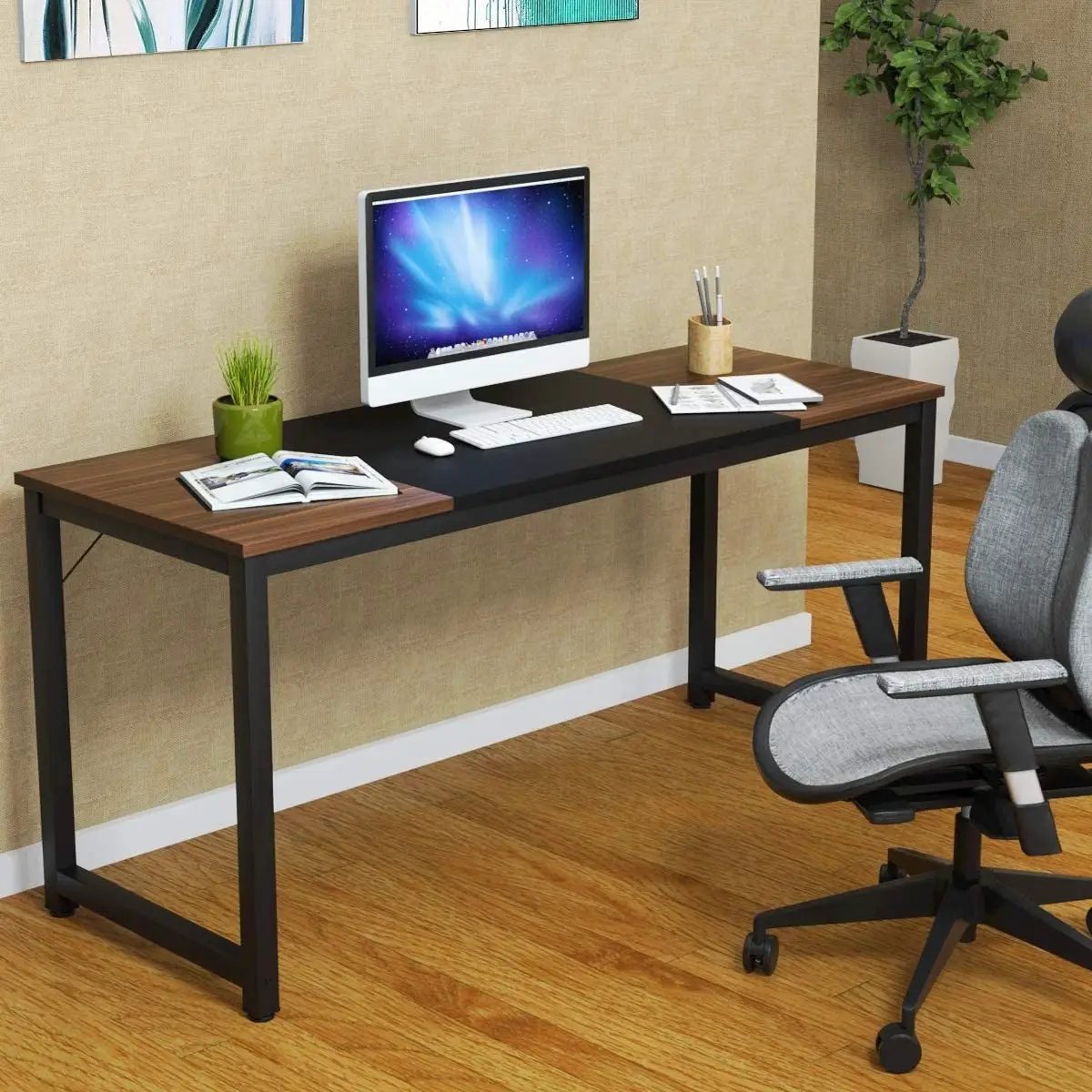 63 Inch Study Writing Desk for Home Office Bedroom - Tampa Home & Garden Store