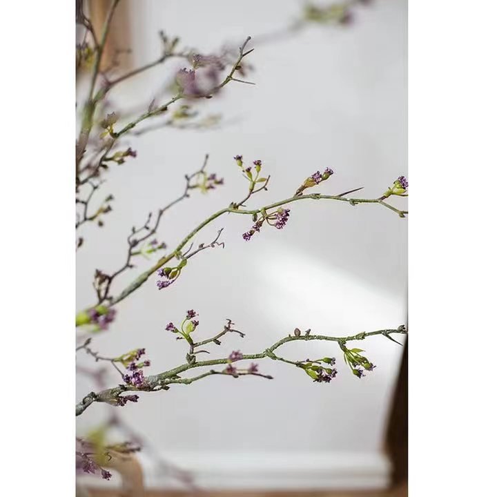 Long Weigela flower stem with pink-purple blossoms, 63-inch tall, RusticReach on Tampa Home & Garden Store
