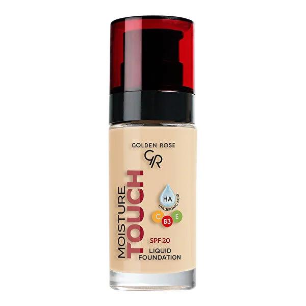 Foundation Golden Rose Moisture Touch with pump beige SPF20 vegan hydration by Beauty Care Bag on Tampa Home & Garden Store