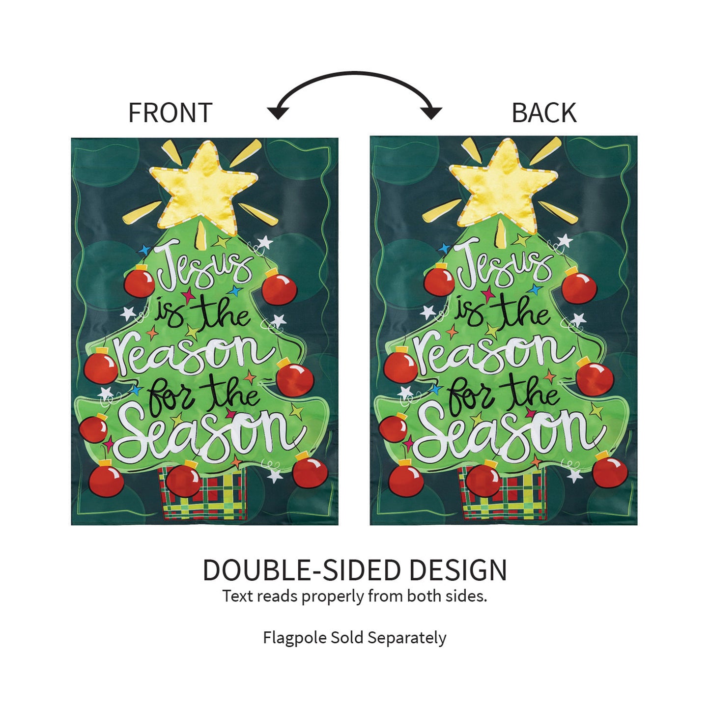 Jesus Is The Reason Applique House Flag - Tampa Home & Garden Store