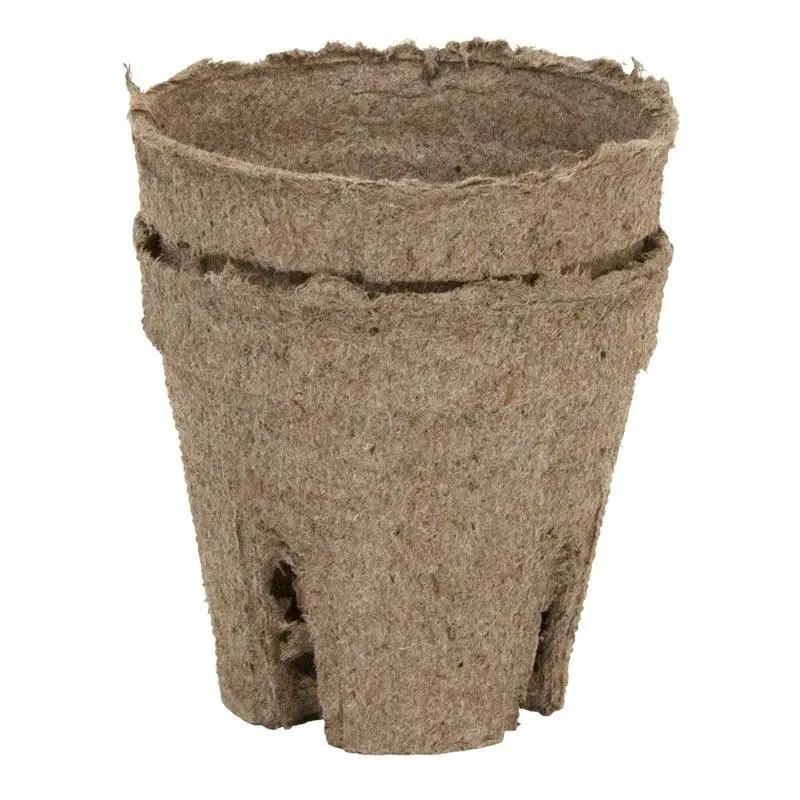 Jiffy peat round pots for seedlings, natural brown, 2 1/4" size on Tampa Home & Garden Store