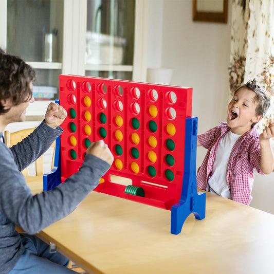 Jumbo 4-to-Score Connect Game Set with Carrying Bag and 42 Coins - Tampa Home & Garden Store
