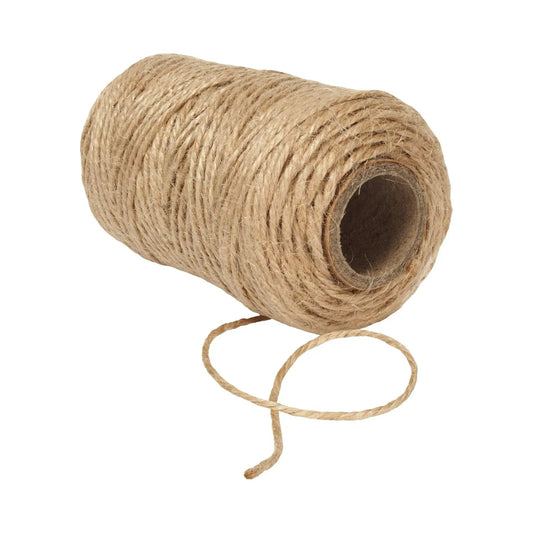 Jute Twine Roll natural fiber beige biodegradable 1 roll on Tampa Home & Garden Store
