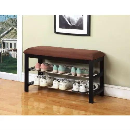 Hallway Entry Bedroom Storage Bench Shoe Rack Organizer - Tampa Home & Garden Store