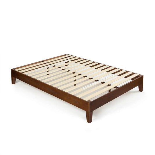 King Size Low Profile Solid Wood Platform Bed frame in espresso finish by HomePacific on Tampa Home & Garden Store