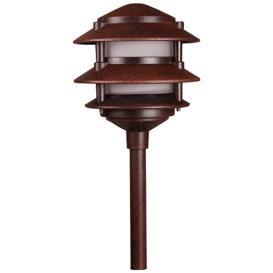 KL302 12V AC/DC Aluminum Low Voltage Landscape Lighting 3 Tier Pagoda Path Light - Tampa soil911.com