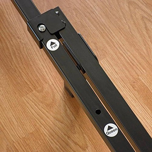 Estructura de cama metálica ajustable King size de 9 patas con soportes para cabecero