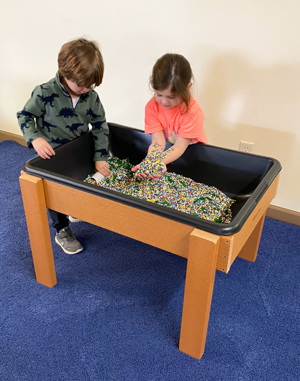 KSO-S3624 Kids' Station Outdoor Large Sand/Water Table w/drain, Plastic - Tampa Home & Garden Store