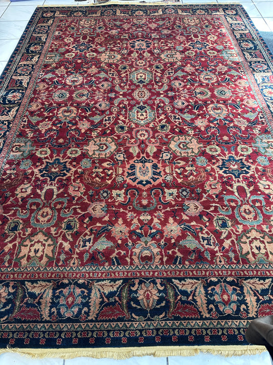 Karastan Samovar Teawash Wool Rug – 8’8” x 12’ – Vintage Elegance, Excellent Condition - Tampa Home & Garden Store