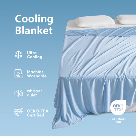 Kasentex All Season Ultra Soft Silky Cooling Blanket, Hypoallergenic and Breathable - Tampa Home & Garden Store