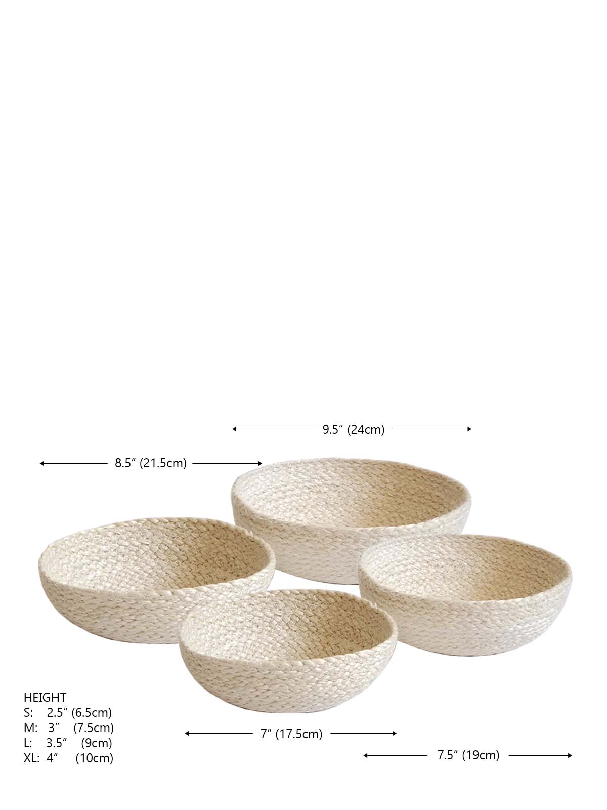 Kata Candy Bowl - White (Set of 4) - Tampa Home & Garden Store