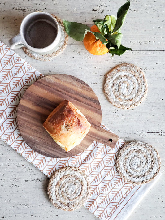Kata Spiral Drink Coaster - Natural (Set of 4) - Tampa Home & Garden Store