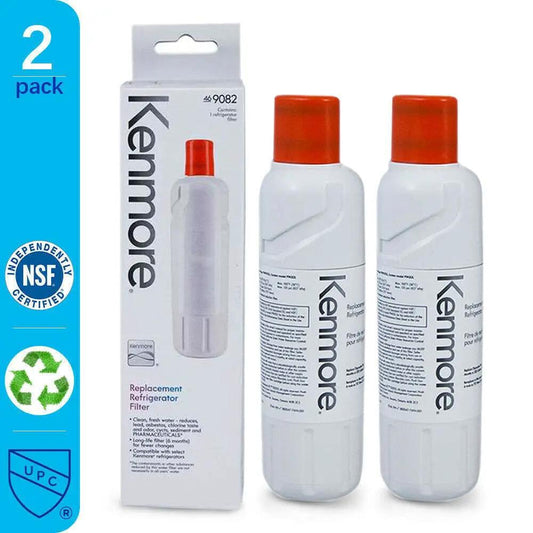 Kenmore 9082 refrigerator water filter cartridge, white, 2-pack, FILTERLO compatible on Tampa Home & Garden Store