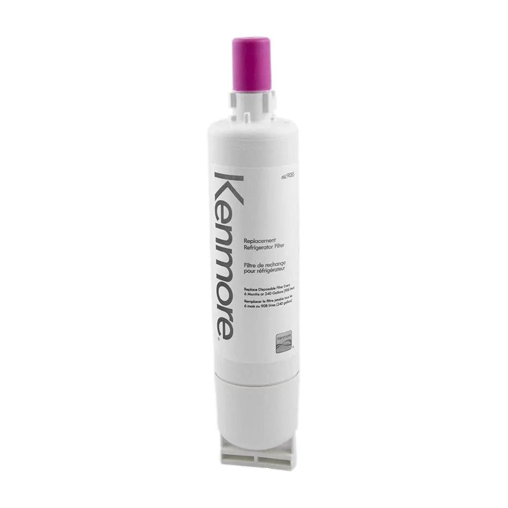 Kenmore 9085 refrigerator water filter cartridge, white housing with purple top on Tampa Home & Garden Store