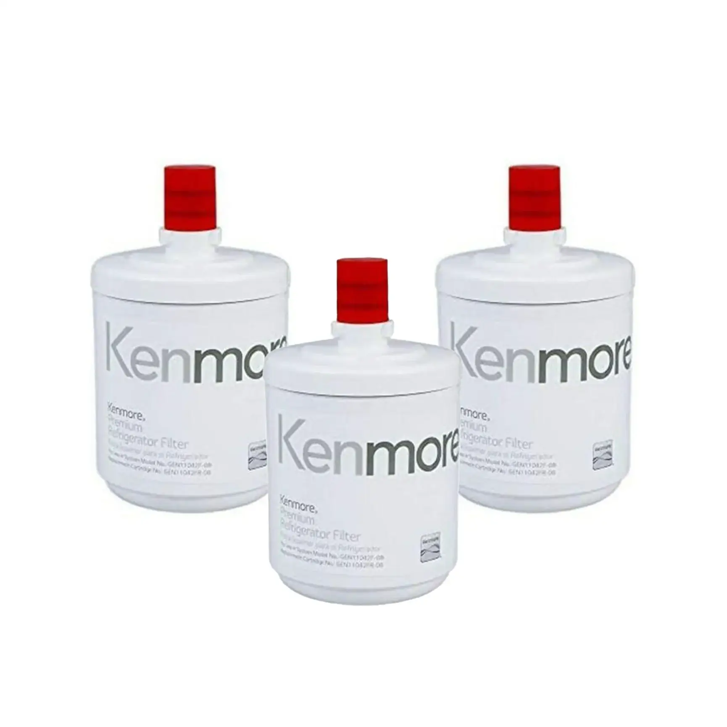 Refrigerator water filter Kenmore 9890 ADQ72910902, 3pk red top on Tampa Home & Garden Store
