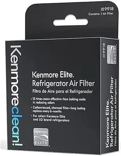 Kenmore Elite Refrigerator Air Filter packaging, black box with branding, contains 1 filter on Tampa Home & Garden Store