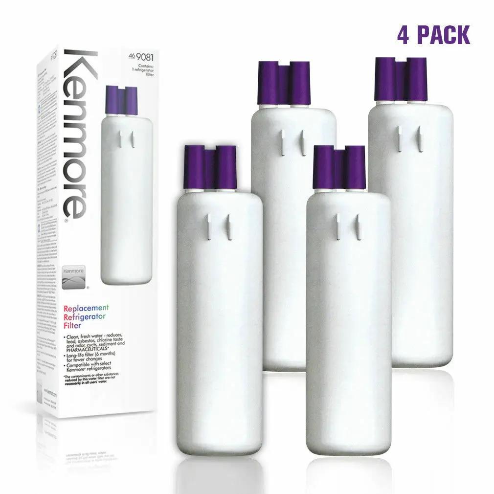 Kenmore 9081 P8RFKB2L refrigerator filter cartridge, white filters with purple caps, 4-pack on Tampa Home & Garden Store