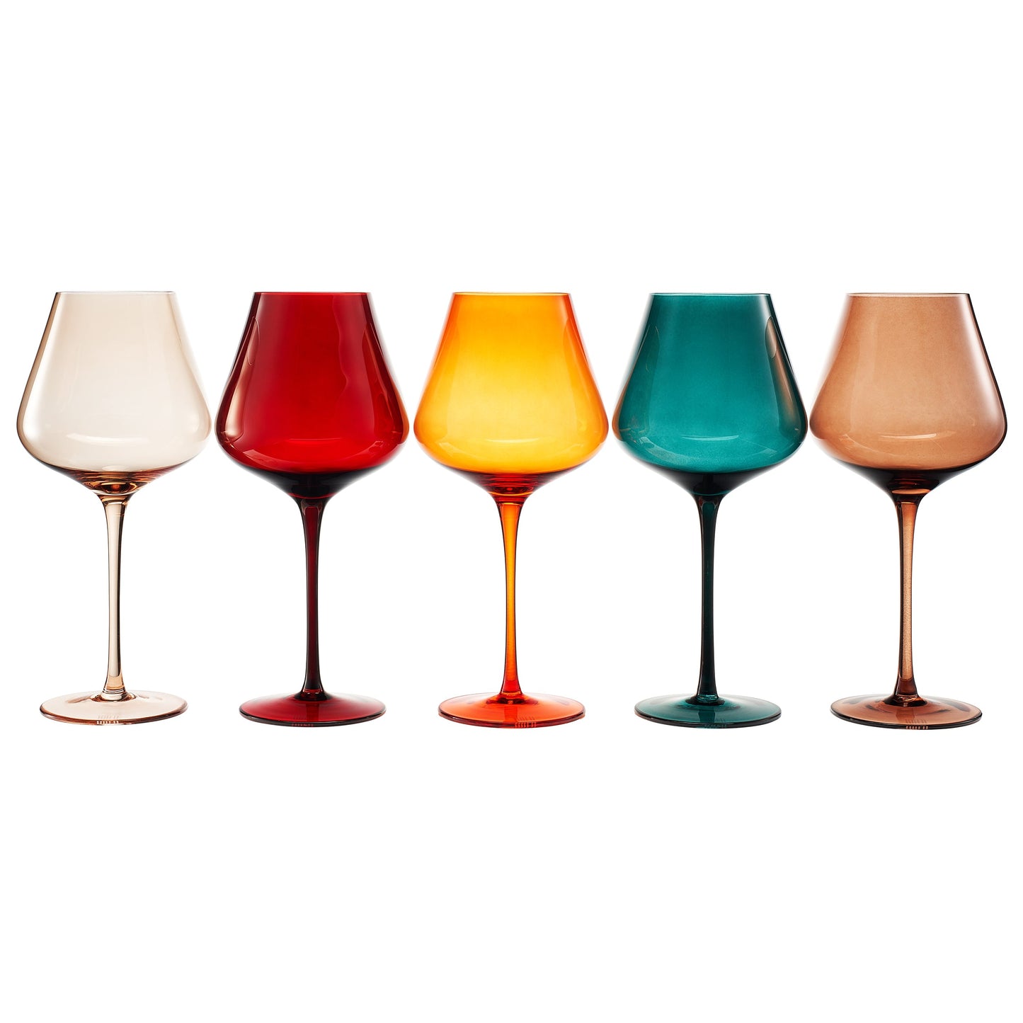 Stagioni Stemmed Wine Glassware Set of Five
