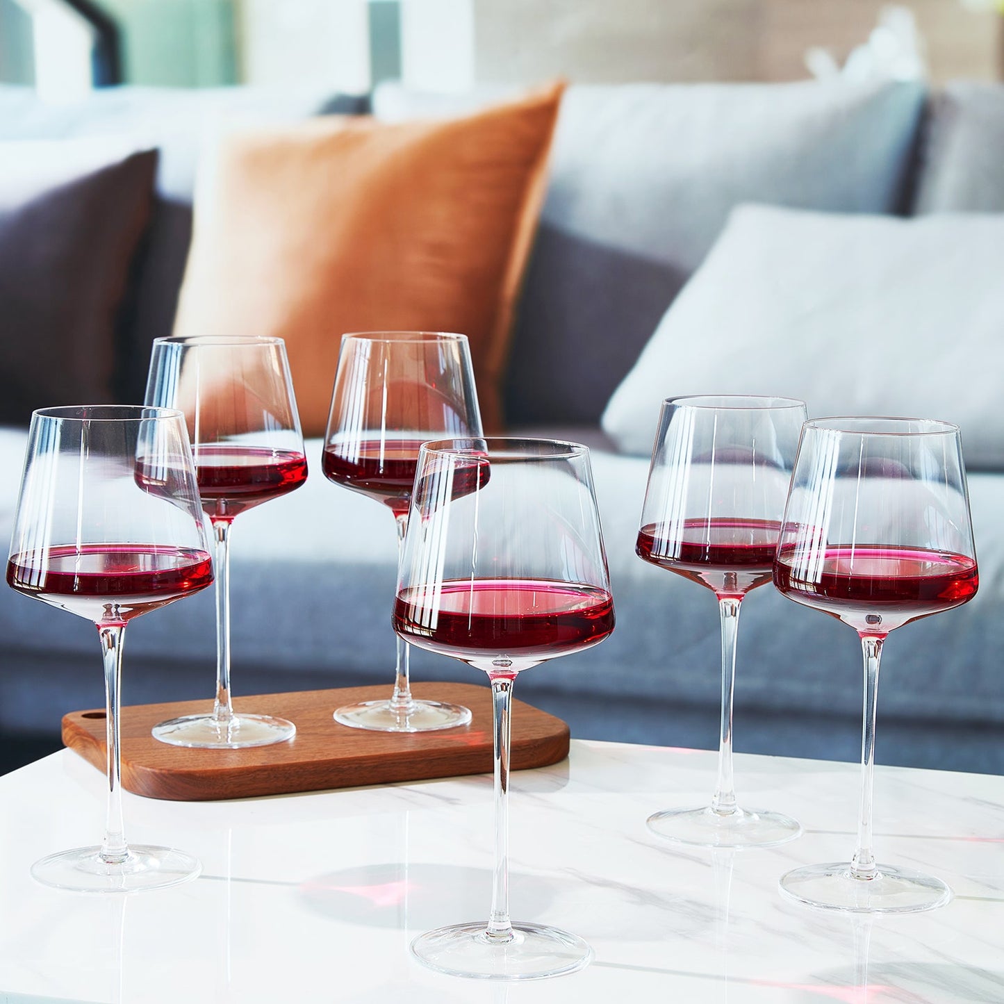 Classica Stemmed Red Wine Glasses Set of 6