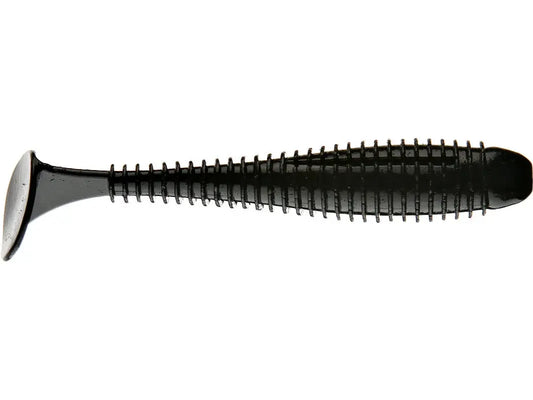 Kickback Shad 3.75 swimbait black soft plastic minnow by GRANDEBASS on Tampa Home & Garden Store