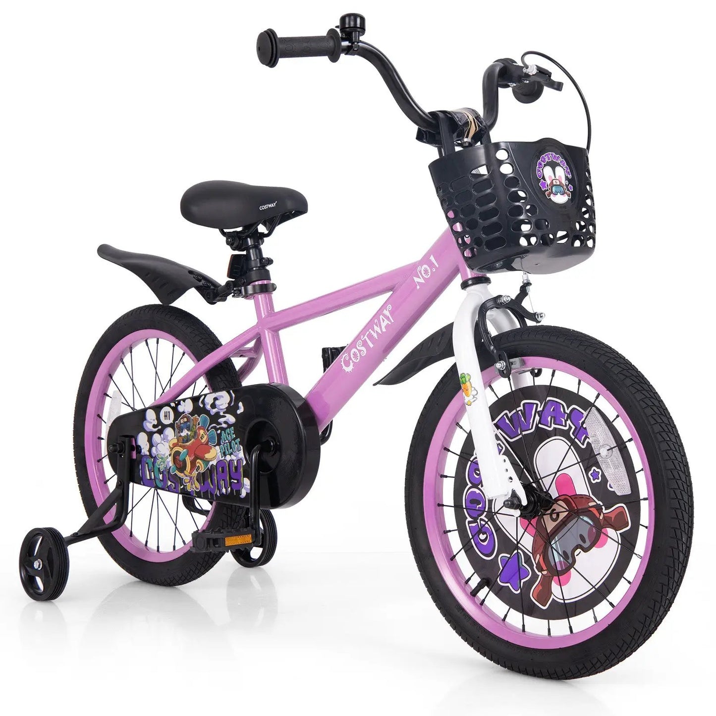 12 Inch Kids Bike for 3-4 Years Old Sport Bicycle with Adjustable Handlebar and Saddle-12 inches - Tampa Home & Garden Store