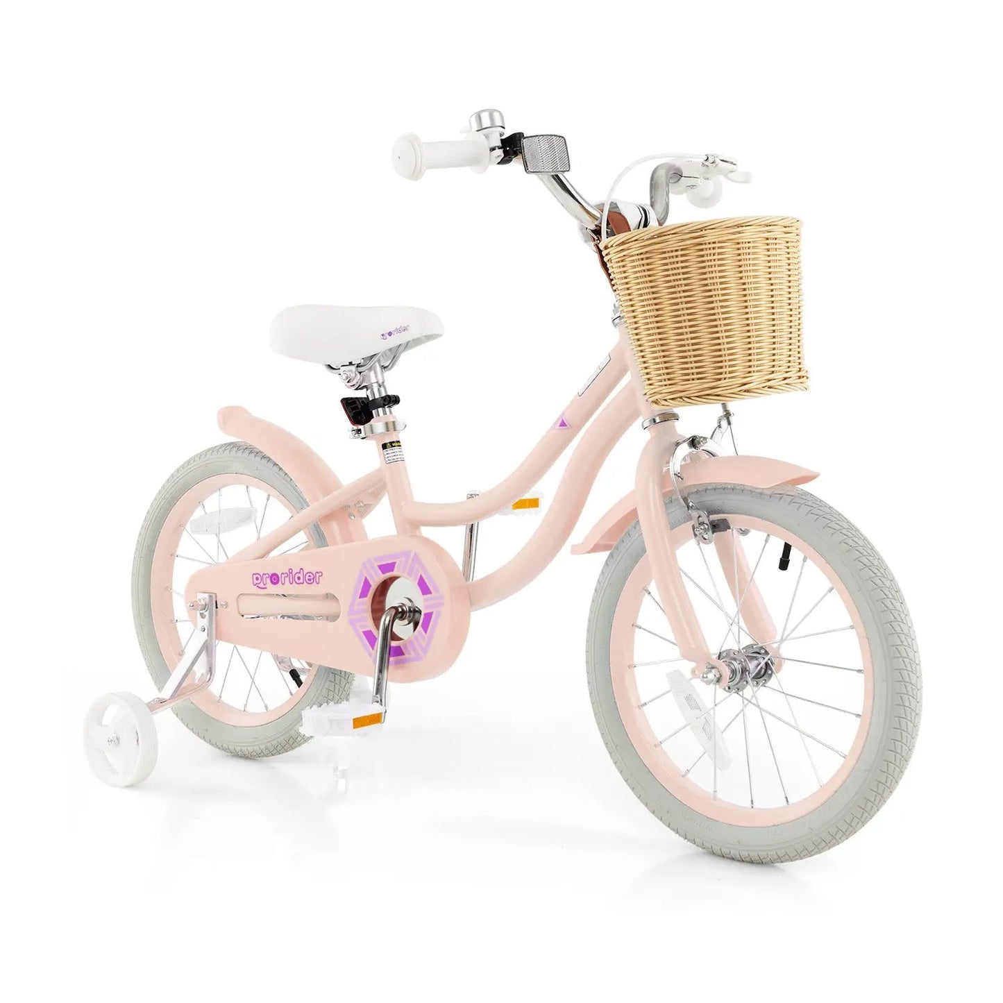 16-Inch Kids Bike with Training Wheels and Adjustable Handlebar Seat-Blue - Tampa Home & Garden Store