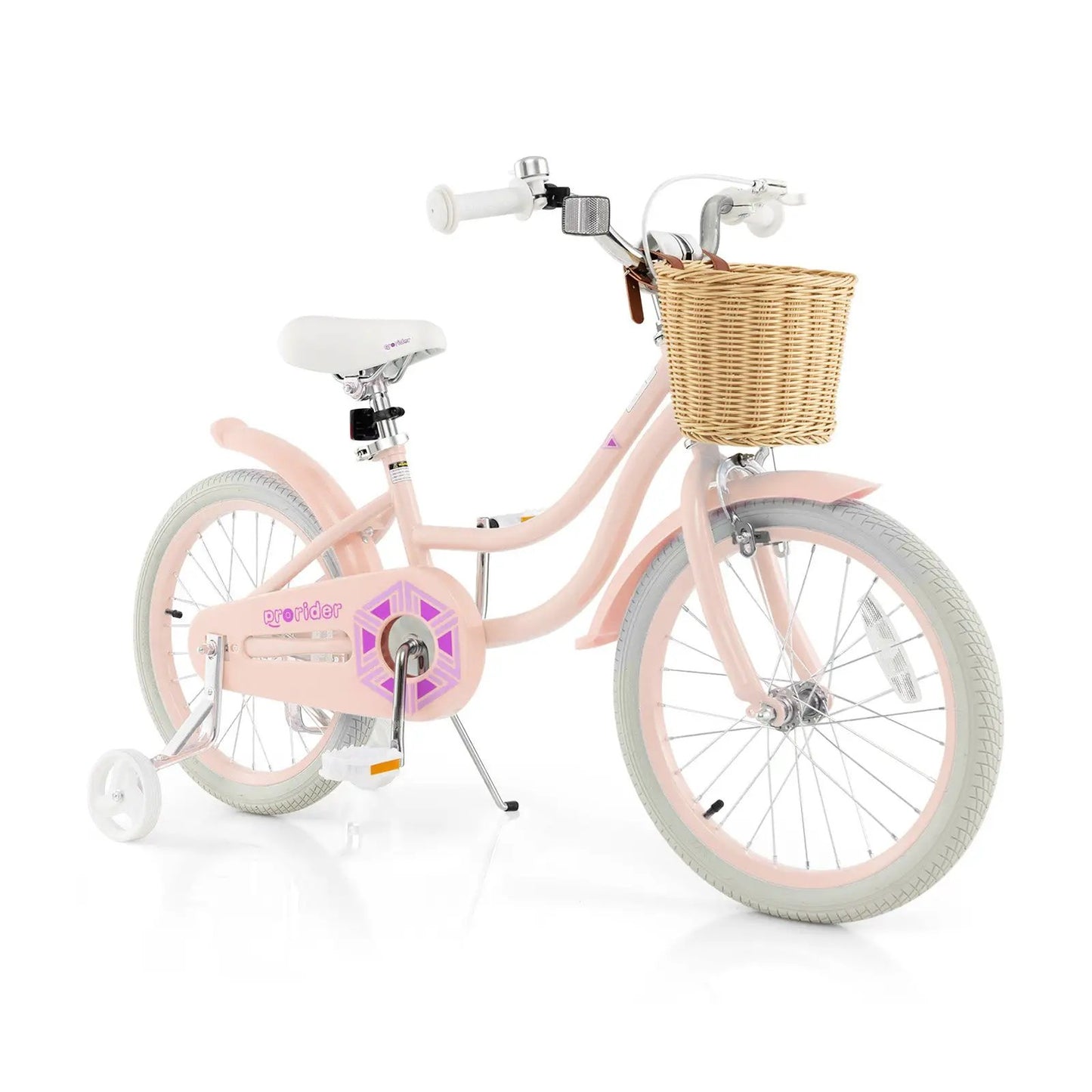 18-Inch Kids Bike with Training Wheels and Adjustable Handlebar Seat-Blue - Tampa Home & Garden Store