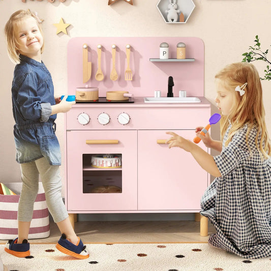 Pink Kids Kitchen Playset with utensils, sink and stove DirectDeals Kitchen Playsets on Tampa Home & Garden Store