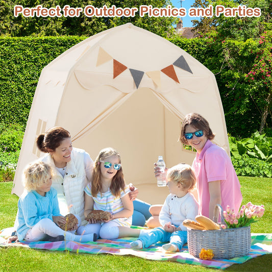 Kids Play Tent Bed Tent with String Lights Extra Large Playhouse Tent - Tampa Home & Garden Store
