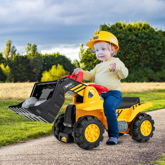 Kids Ride On Bulldozer Toy Play Truck with Adjustable Bucket Aged 3+ Years Old - Tampa Home & Garden Store