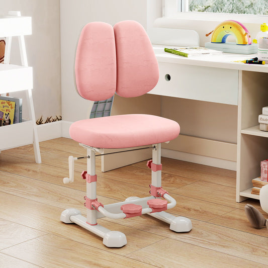 Kids Study Chair with Adjustable Double Backrest and Footrest - Tampa Home & Garden Store