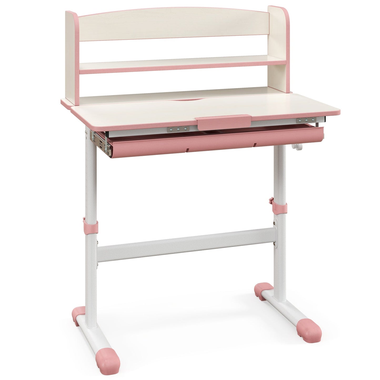 Adjustable kids study desk with tilt desktop in pink and white by DirectDeals on Tampa Home & Garden Store