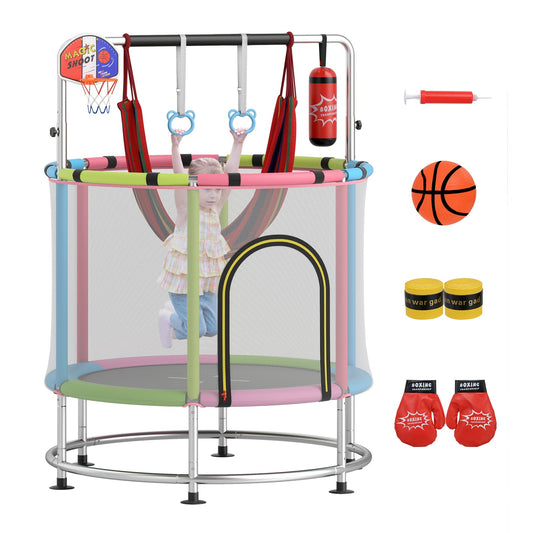 55" Kids Trampoline Gift for for 3-6 Years Old Boys and Girls - Tampa Home & Garden Store