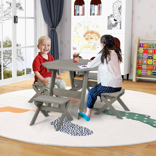 Kids Wooden Table Set for Children Aged 3+ Years - Tampa Home & Garden Store