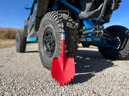 Krazy Beaver Mini Shovel with guard(Textured Red Head / Black Handle # 45642) - Tampa soil911.com