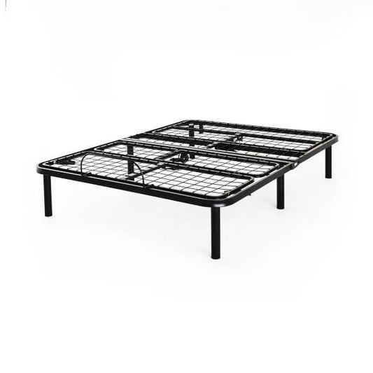 Twin XL steel adjustable bed base frame with grid platform and four legs on Tampa Home & Garden Store