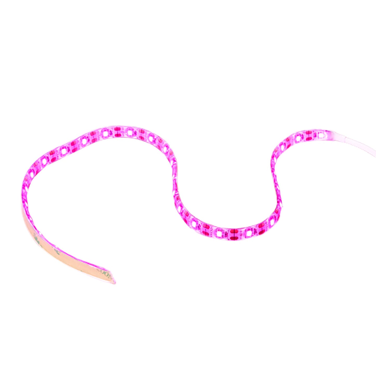 LED flexible grow light strip by Rooted Treasures Farms, pink LED tape, 2 curved strips on Tampa Home & Garden Store