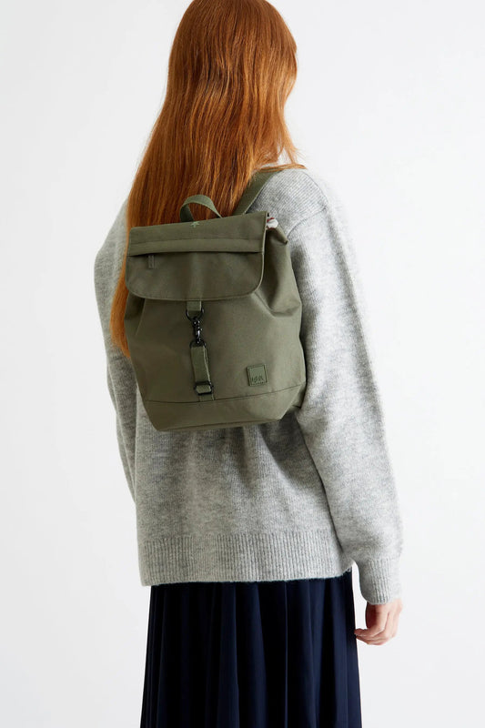 Kaut Mini Backpack Olive for Kids by Lefrik USA, olive green nylon backpack on Tampa Home & Garden Store