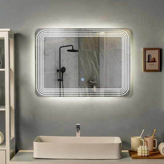 3 Tone LED Touch Sensor Wall Mounted Bathroom Mirror - Tampa Home & Garden Store