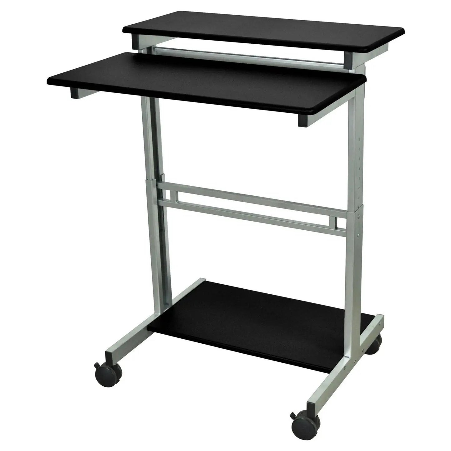 Mobile 31.5-inch Stand Up Computer Desk in Black - Tampa Home & Garden Store