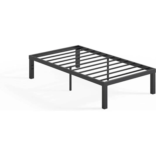 Twin Modern 16 Inch Steel Platform Bed Frame black steel frame HomePacific on Tampa Home & Garden Store