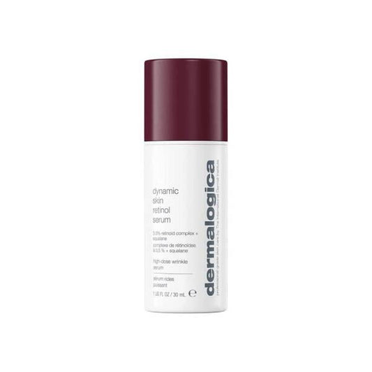 Dermalogica Dynamic Skin Retinol Serum white bottle with burgundy cap face serum on Tampa Home & Garden Store