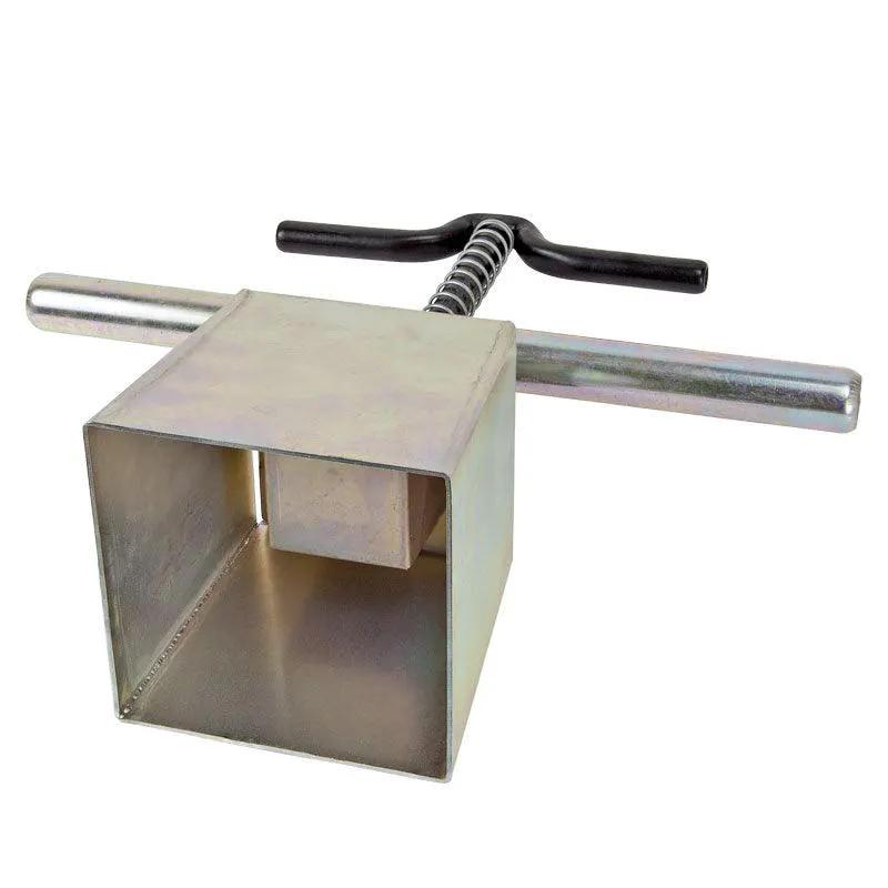 Ladbrooke Soil Blocker 4-Inch tool with metal block, T-handle and coil spring on Tampa Home & Garden Store