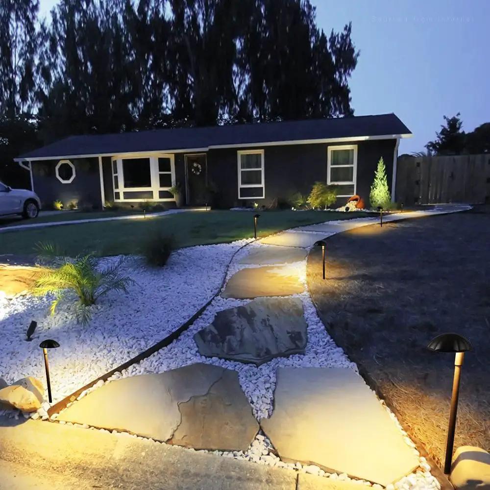 Landscape Pathway Lights 6-Pack 5W | Low Voltage 12V LED Cast Aluminum ALP01 - Tampa soil911.com