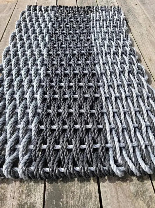 Large Double Weave Lobster Rope Mat, Vibrant Colors, Long Lasting Durable - Tampa Home & Garden Store