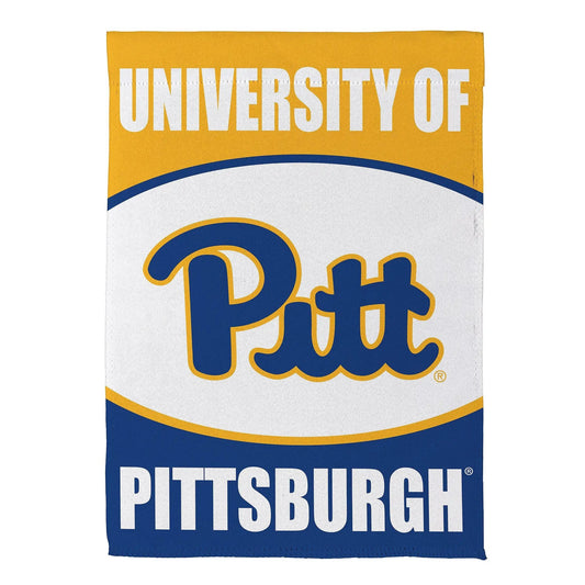 University of Pittsburgh Suede Flag in gold and blue for gameday by Evergreen Enterprises on Tampa Home & Garden Store